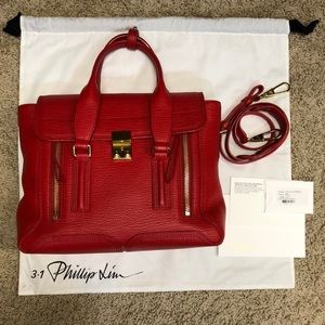 3.1 Philip Lim medium Pashli in Red